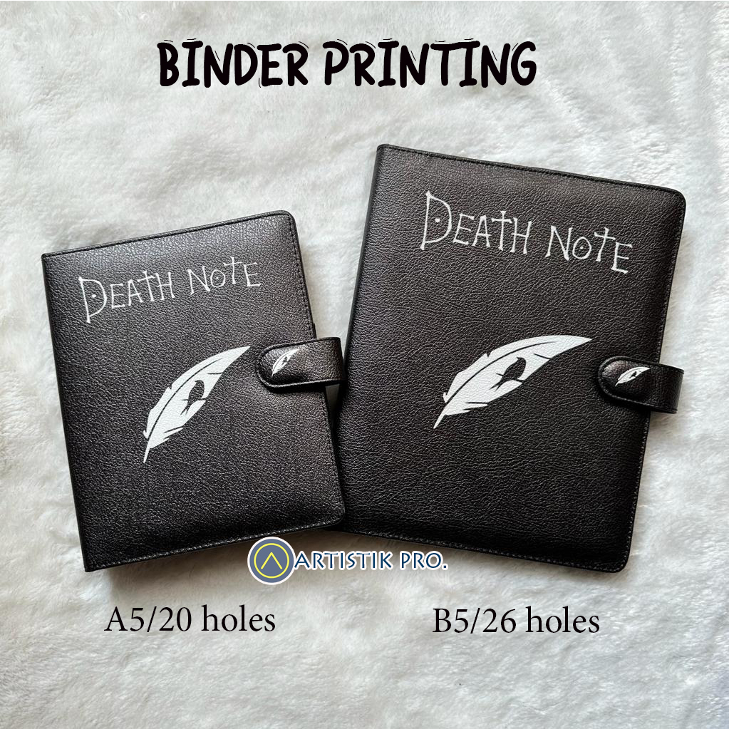 

BINDER PRINTING DEATH NOTE A5/RING20, B5/RING26