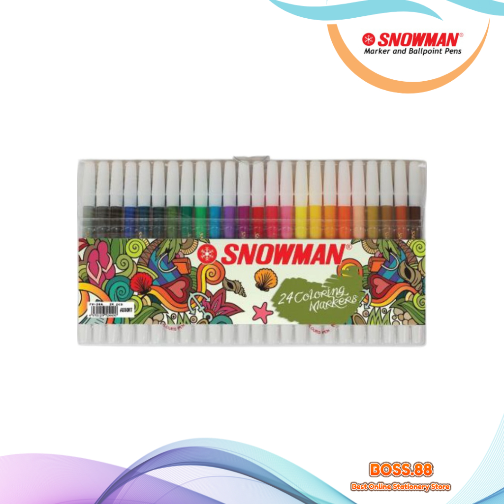 

SPIDOL 24 WARNA SNOWMAN (1 PCS)