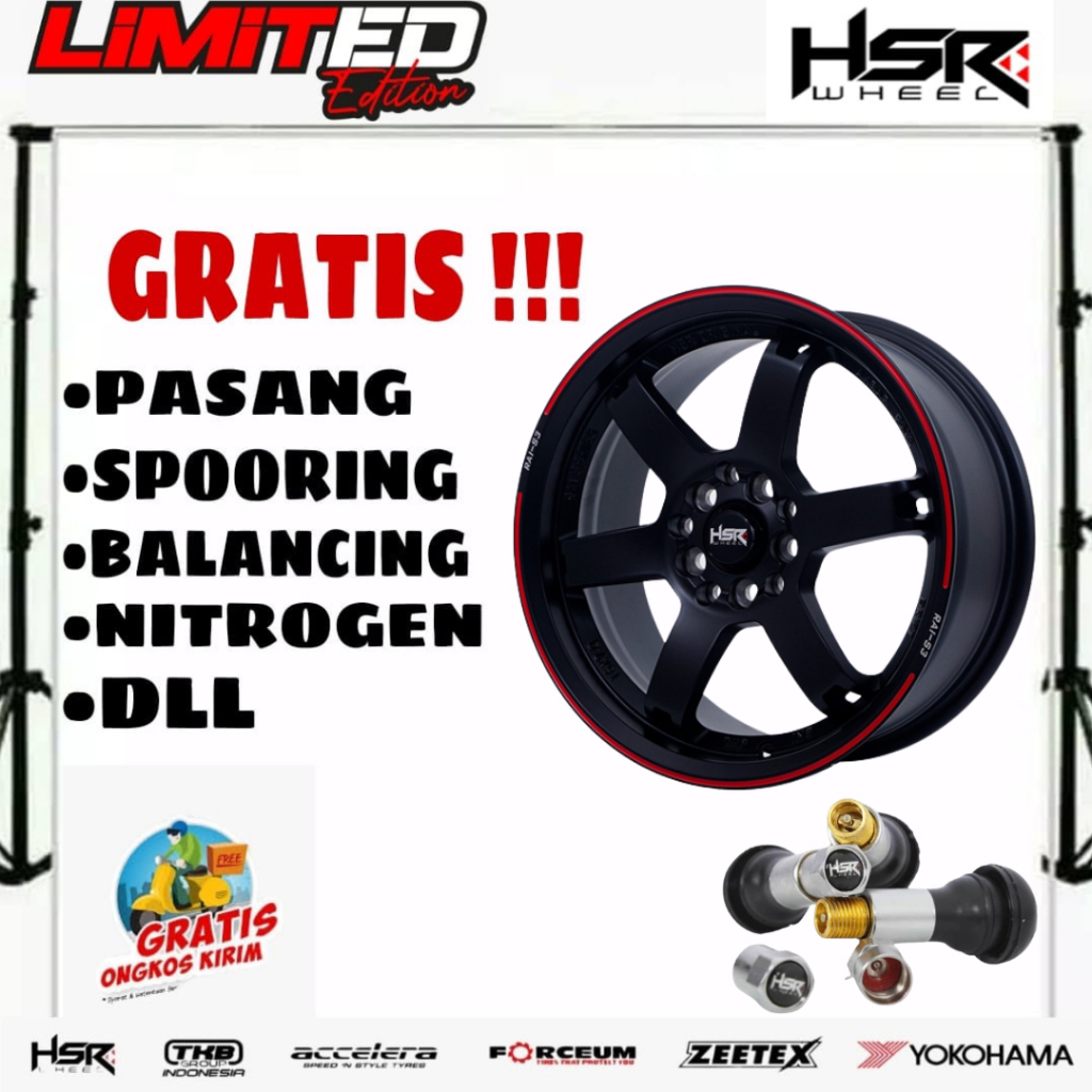 VELG MOBIL RING 16 PELEK MOBIL ERTIGA XPANDR APV VELG MOBIL RAI-S3 HSR R16X7 LUBANG BAUT 5