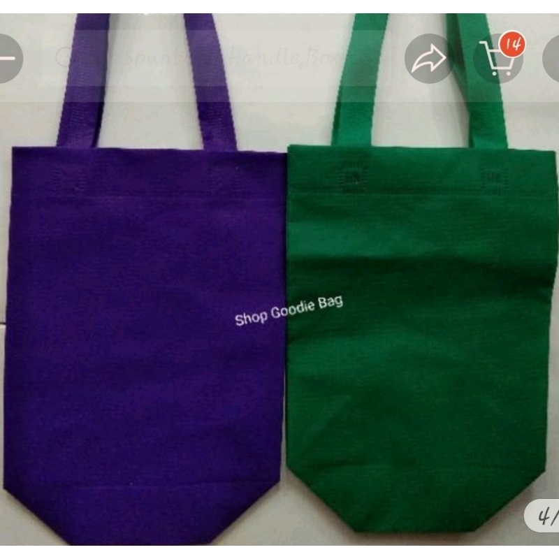 

tas spunbond/tas kain/goodie bag 20x25x10
