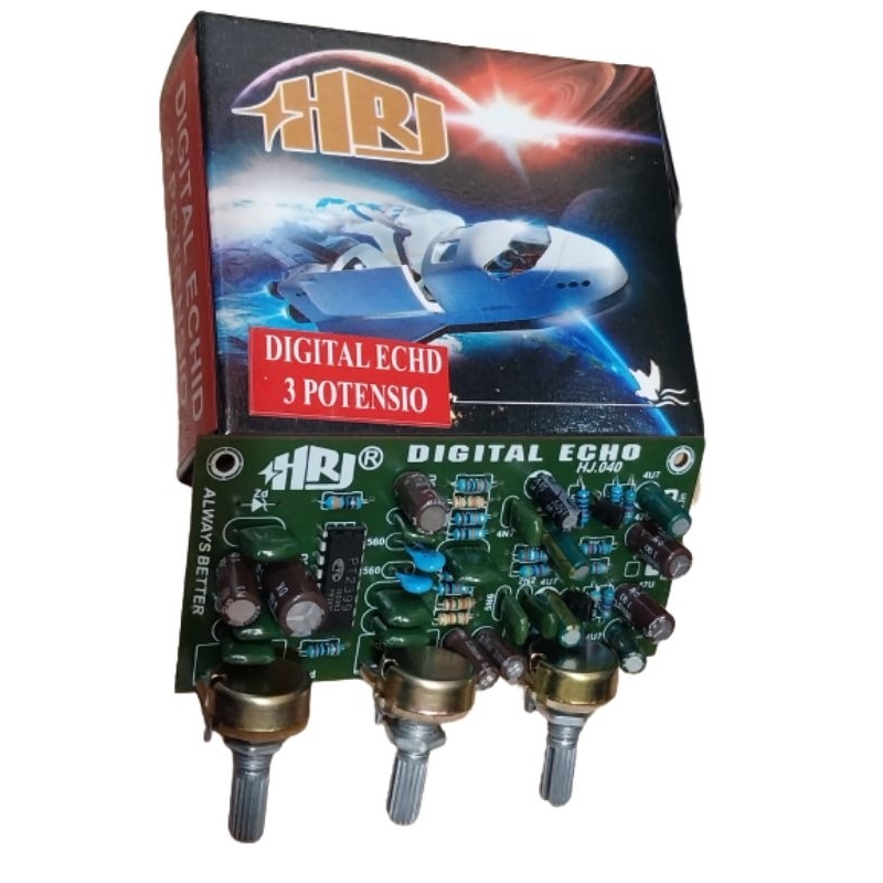 KIT DIGITAL ECHO 1MIC 3 POTENSIO DC 12V