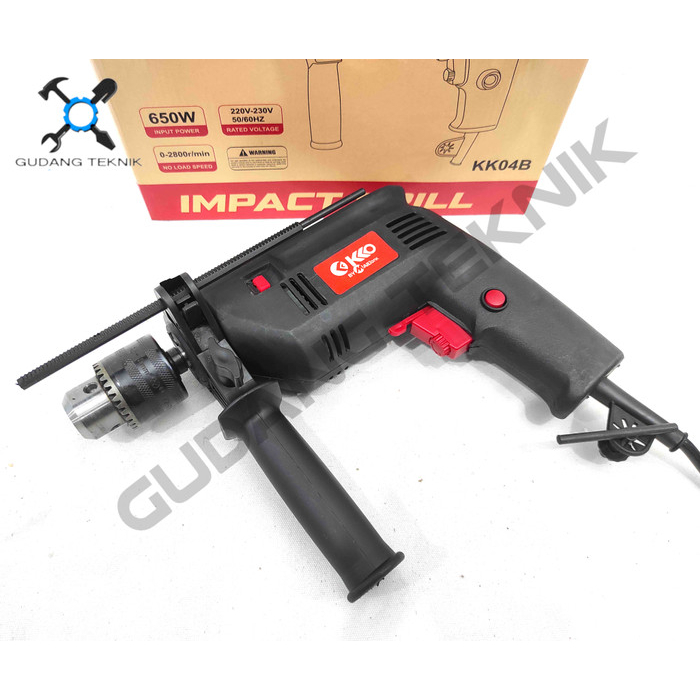 Mesin Bor Tangan Listrik 13mm 650W KK04B KKO MAILTANK / Electric Impact Drill Bor Tangan Kayu Besi Tembok Beton 13 mm 650 Watt KK 04B KKO X MAILTANK