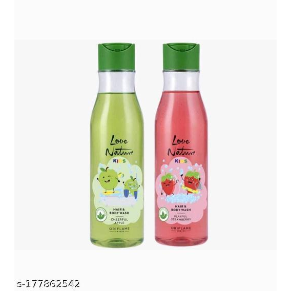 Ln kids hair &amp; body wash playful strawberry / cheerful apple