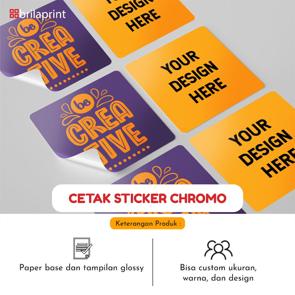 

Cetak Sticker Chromo A3+ (Tidak Anti Air) | Cutting Kiss Cut | Sticker Label Kemasan