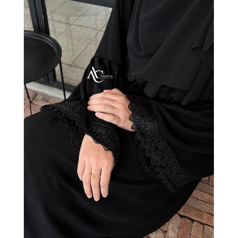 Baju Muslim Abaya Bordir Gamis Maxi Dress Arab Saudi Bordir Zephy Turki Umroh Dubai Turkey India 808