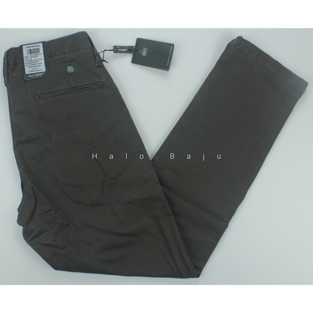 OXYGEN DENIM ORIGINAL (709-480391) Celana Chinos - Katun Pria Slim Fit Stretch (Karet)