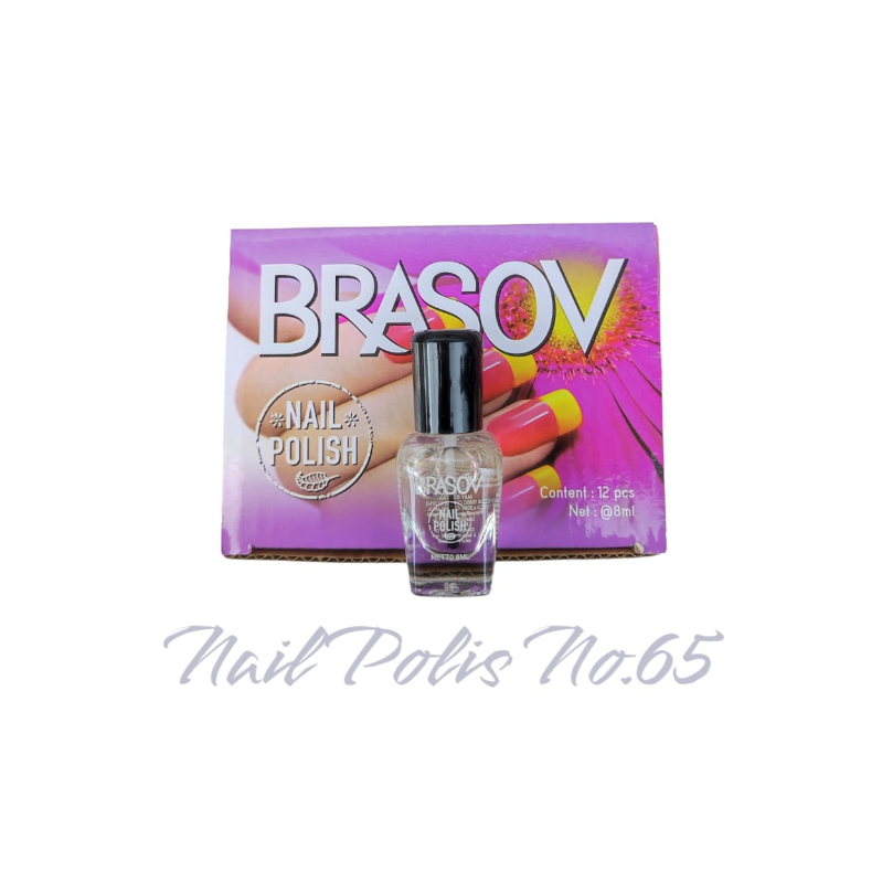 Brasov nail polish kutek warna 8ml | No. 104 | No.65 | No.01 | No.37 | No.64 |