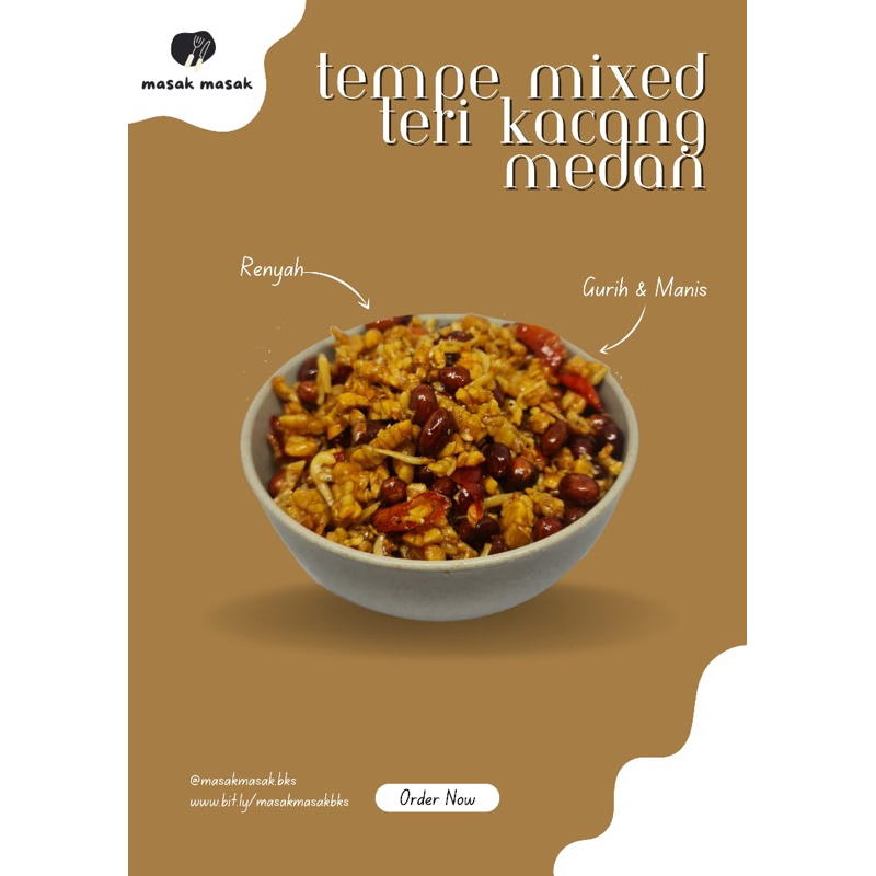 

Tempe mixed teri kacang medan