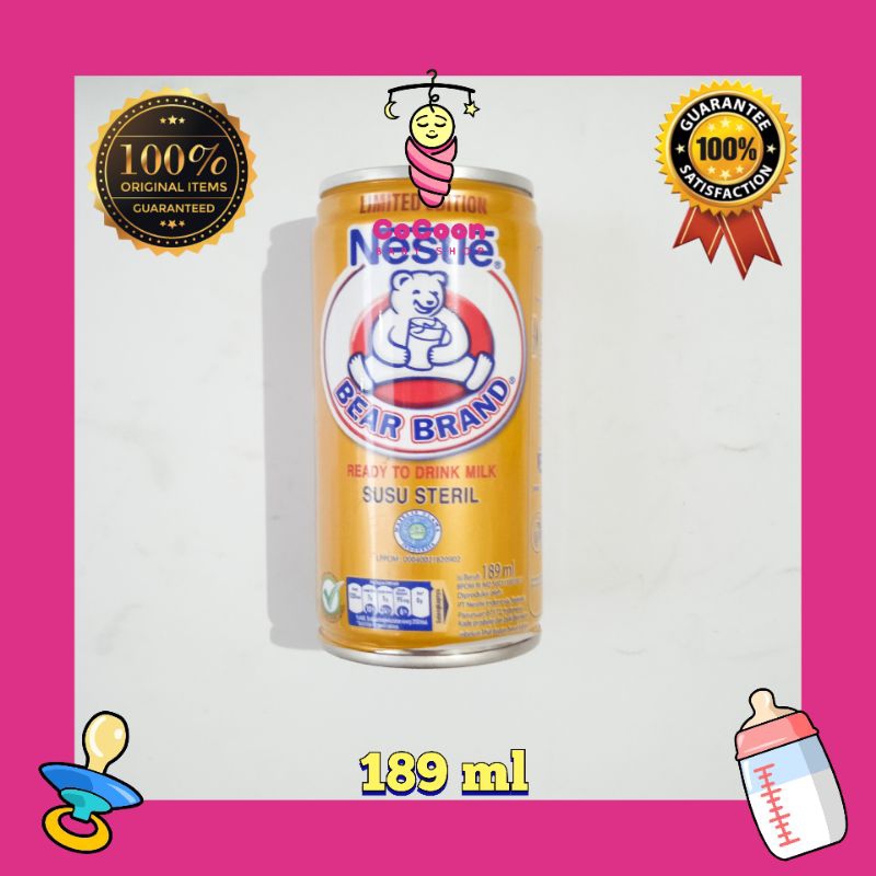 Susu Steril Nestle Bear Brand Bearbrand 189ml 189 ml