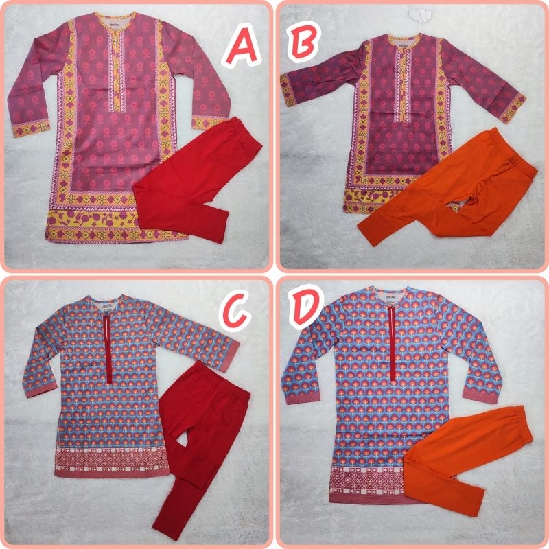 Setelan baju muslim anak perempuan | setelan gamis anak cewek | setelan muslim model hindi