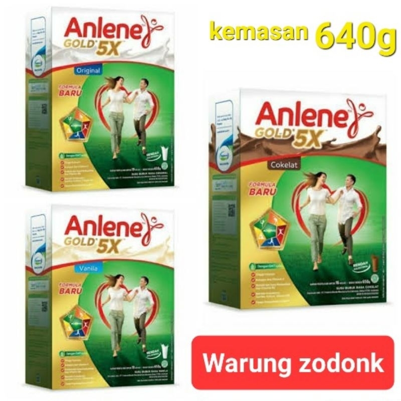 

Anlene gold 5x coklat/vanila/original 620/600g