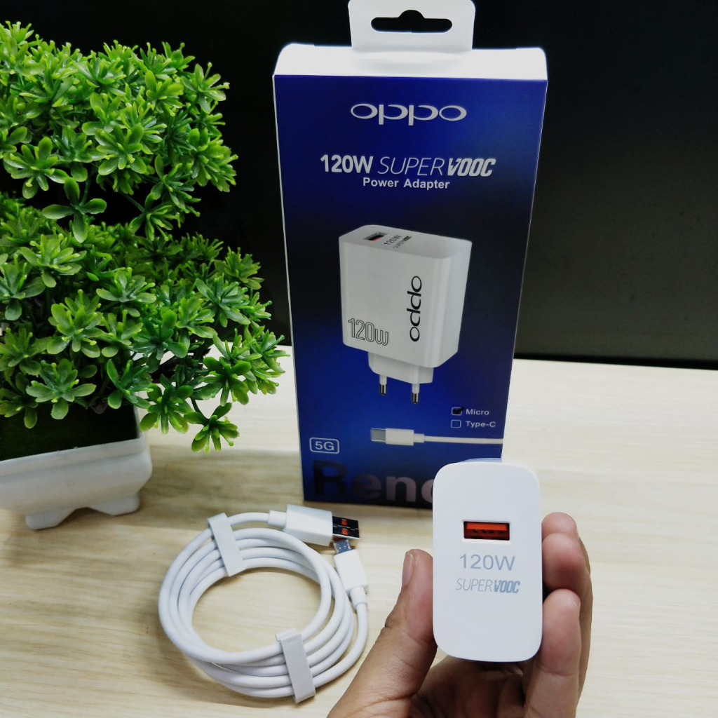 PROMO Charger OPPO Original 120W Reno 9 support fast charging VOOC Typec and micro v8 BY.MINIGO