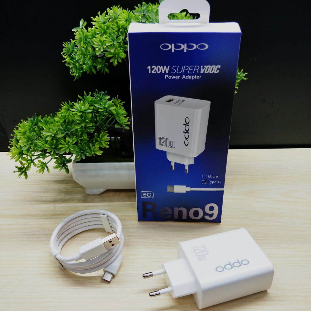 PROMO Charger OPPO Original 120W Reno 9 support fast charging VOOC Typec and micro v8 BY.MINIGO