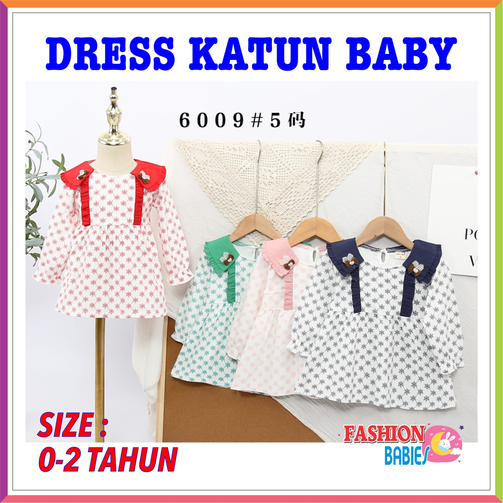 SW DRESS IMPORT KOREA / ROK BAYI PEREMPUAN LENGAN PANJANG / BABY GIRL DRESS ❤ FASHIONBABIES ❤