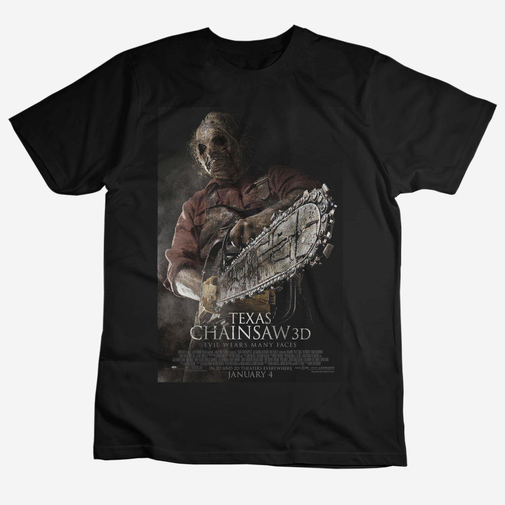 LOEKITA APPAREL - Kaos Film Vintage LEATHERFACE The Texas ChainSaw Massacre Horor Horror Movie