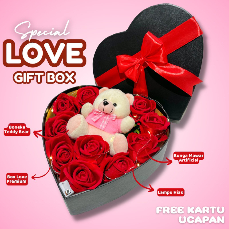 𝐖𝐄𝐊𝐀𝐃𝐎 - LOVE GIFT | Kado Romantis Anniversary | Hadiah Ulang Tahun | Hampers Wisuda