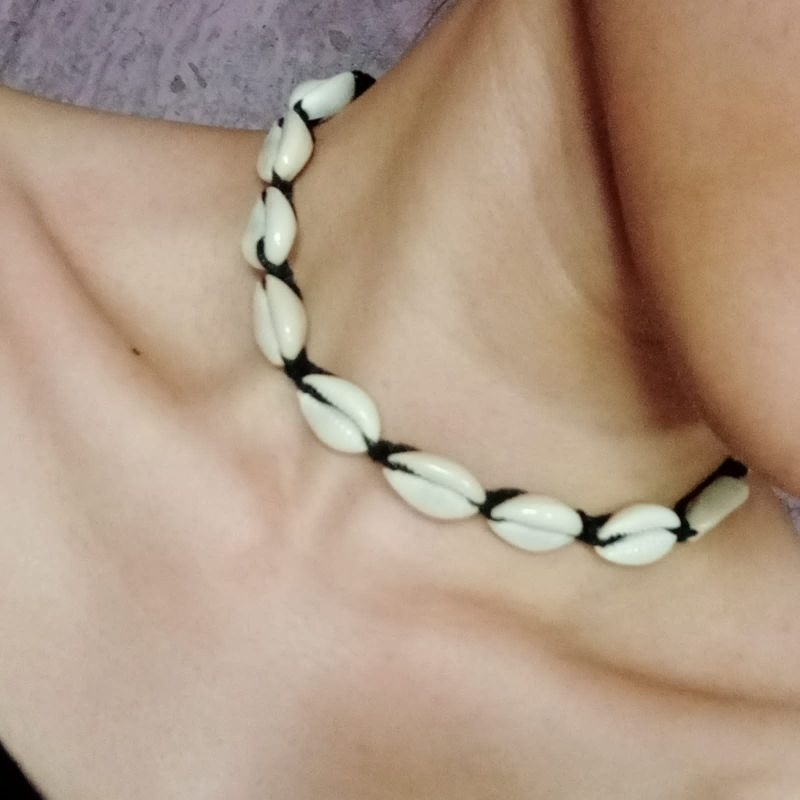 Kalung Choker Wanita Kalung Etnik Kerang kewuk