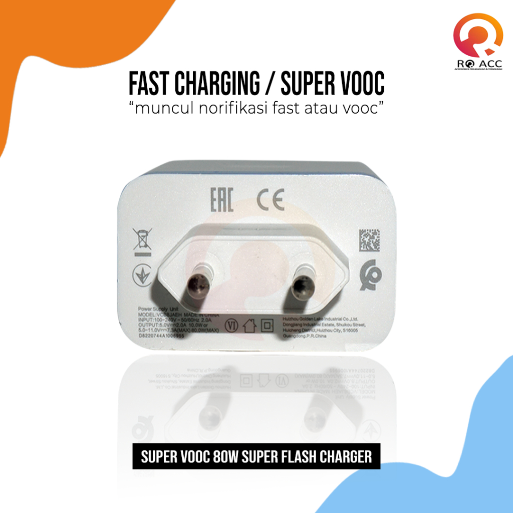 [RO ACC] 80W CHARGER CASAN OPPO TYPE C SUPER VOOC FAST CHARGING ORIGINAL