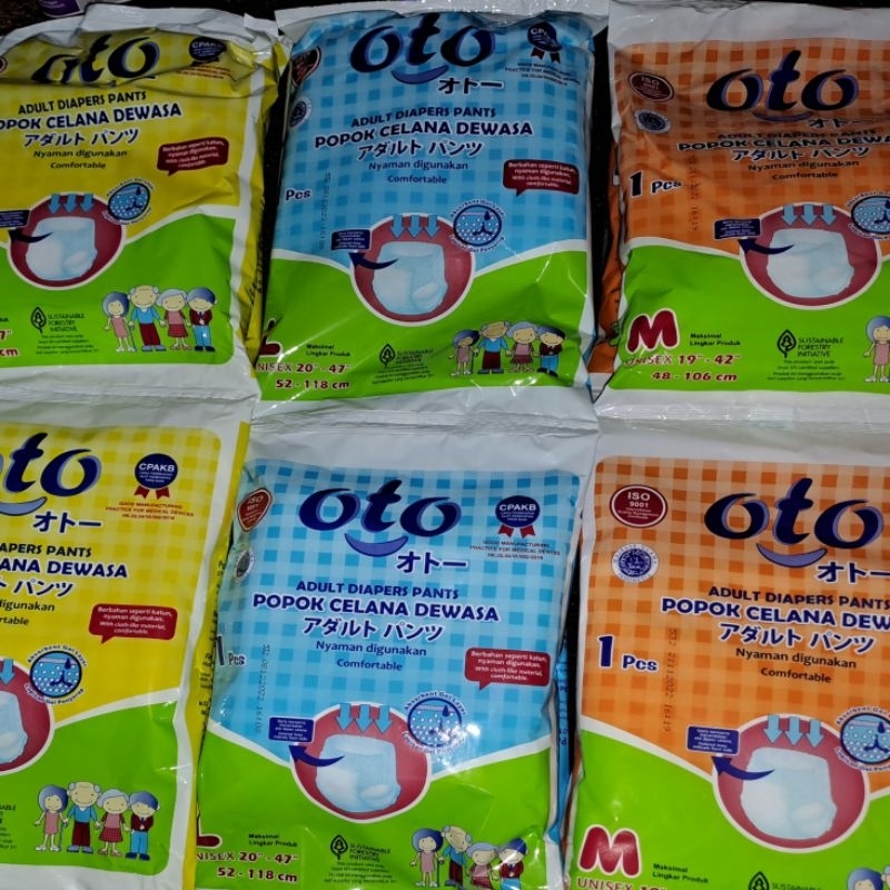 10 pcs OTO popok CELANA dewasa PAKET HEMAT