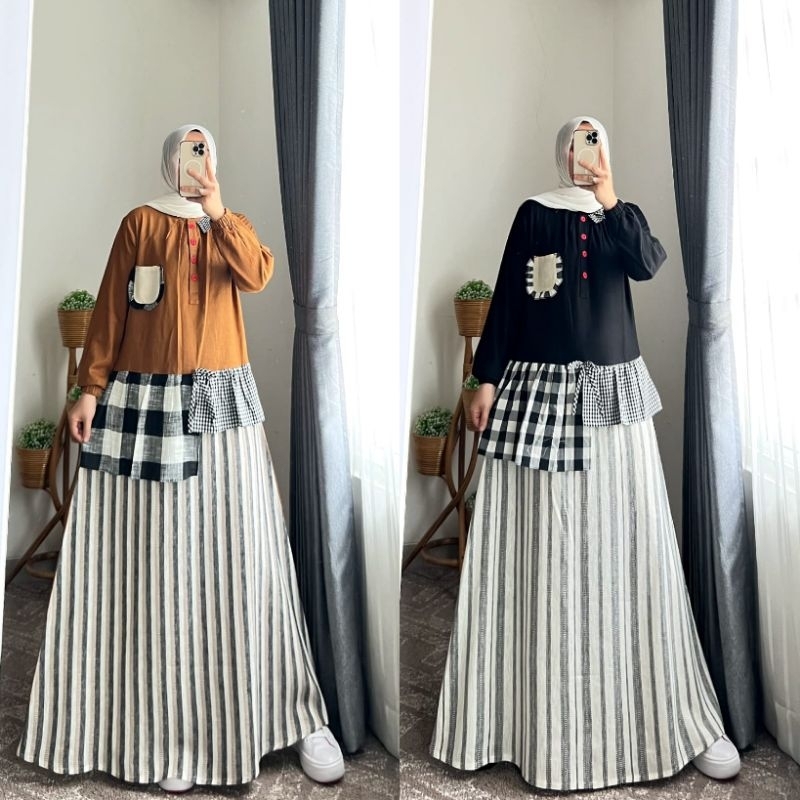 GAMIS SEMUT ORIGINAL/GAMIS SAINA BY SEMUT/GAMIS KATUN KOMBINASI/GAMIS KEKINIAN