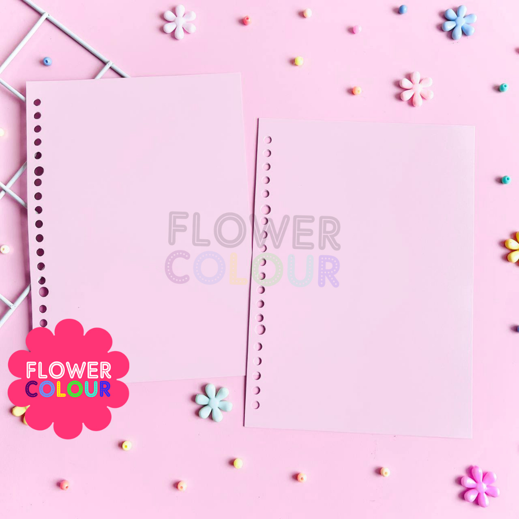 

Isi loose leaf isi binder polos warna pink