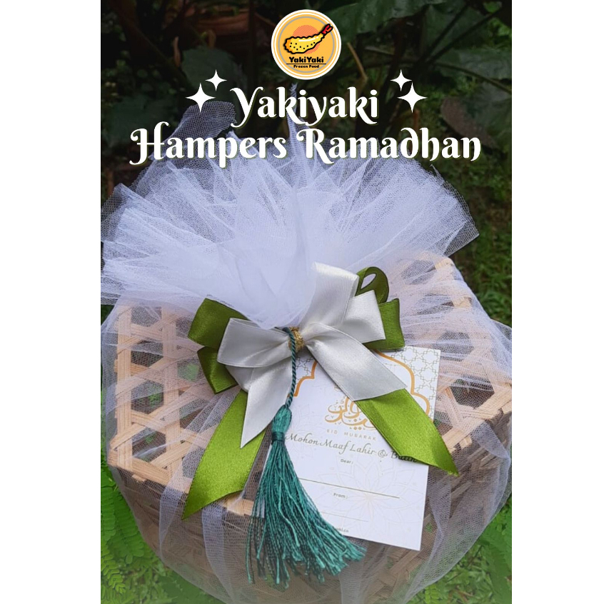 

Hampers Parcel Ramadhan Paket Bento Frozen Food Keranjang Bambu Cantik atau tas thermal