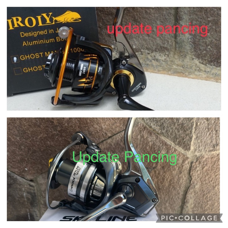 reel IROLY skyline / GHOST MAMBA MetaL Foot , Power Handle , karet seal 1000 2000 3000 4000 6000