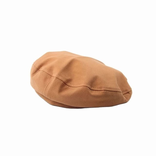 TOPI BARET CEWEK DEWASA KEKINIAN FASHION KOREA WANITA DEWASA WARNA ORANGE ARTIST WOMEN CAP W16