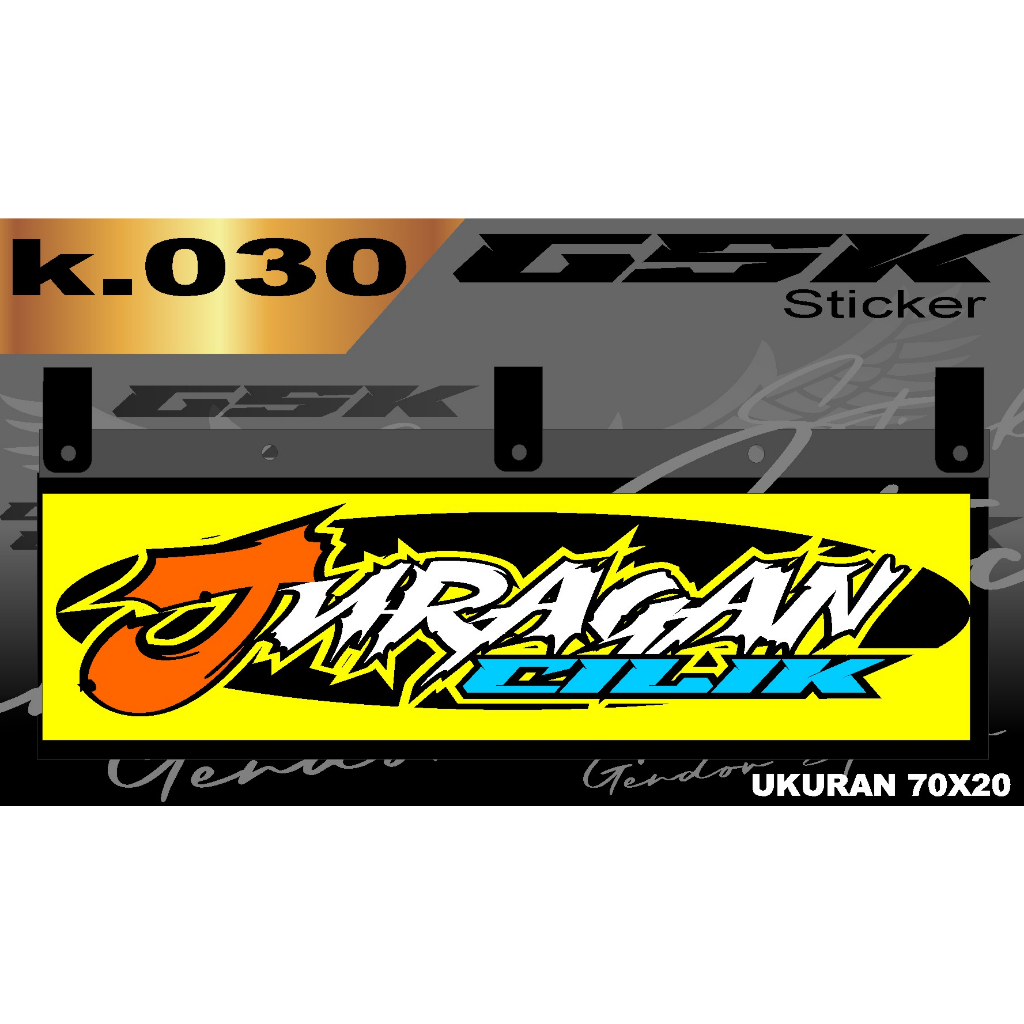 Stiker Cutting Karpet Belakang Truk All Sticker Variasi Karpet K.030