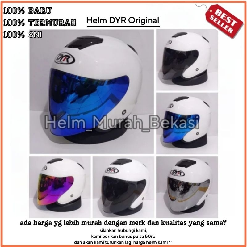 Helm Kyoto DYR Helm DYR half face helm halfface Termurah