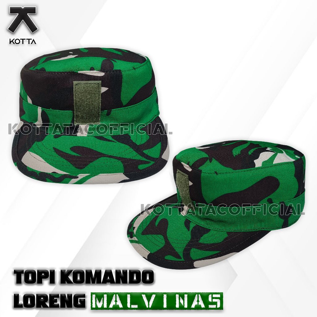 Topi Komando Loreng Malvinas Velbed / Topi Loreng TNI