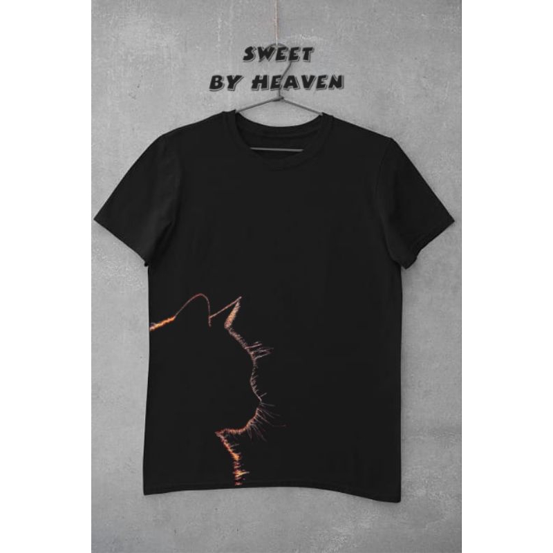 LINE CAT T-SHIRT (BASIC/OVERSIZE)