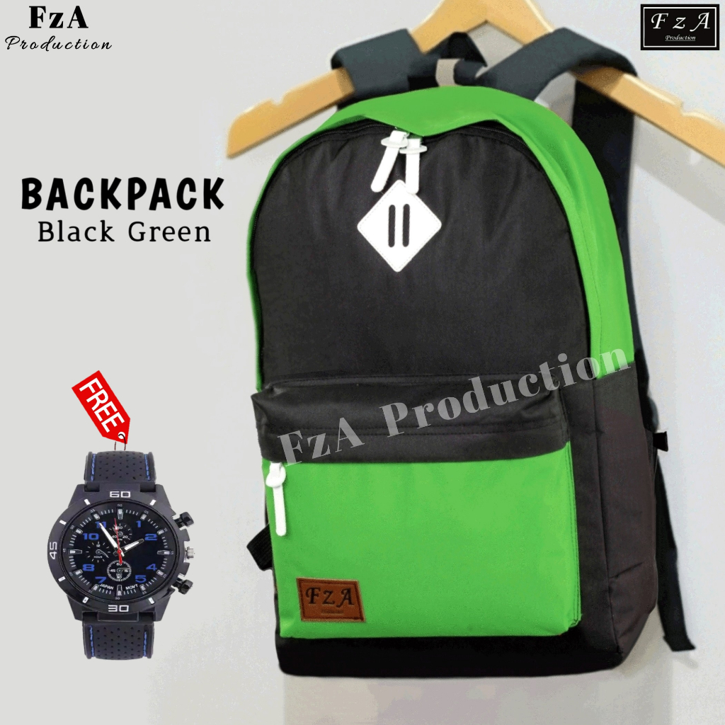 FzA Official - Tas Ransel Distro Casual Pria Wanita / Tas Ransel Laptop Backpack Sekolah Kuliah Distro Original Tas Punggung Laptop - BGSPT