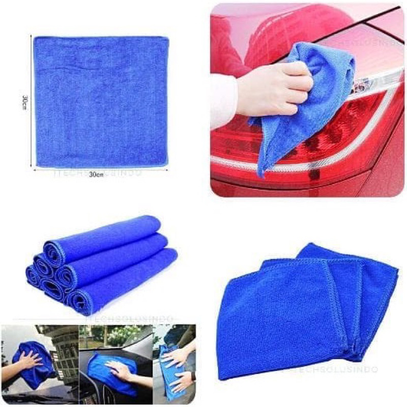 Kain Lap Microfiber Serbaguna Untuk Motor dan Mobil