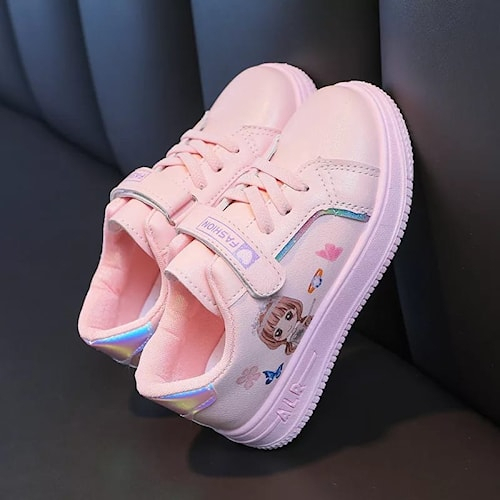 Sepatu kets sneaker anak perempuan karakter kartun disney ringan anti slip terbaru 955