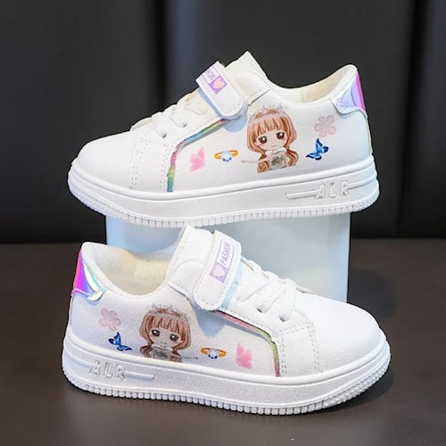 Sepatu kets sneaker anak perempuan karakter kartun disney ringan anti slip terbaru 955