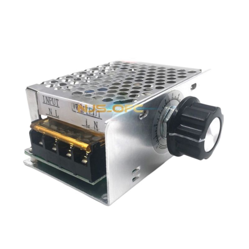 With Case SCR 220V AC 4000Watt Dimmer Speed Controller Motor Dinamo Gerinda bor