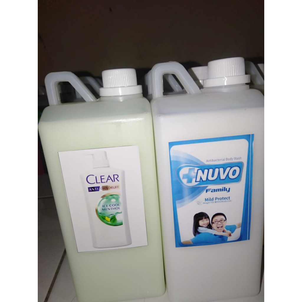 NUVO FAMILY Sabun Mandi Cair Mild Protect 1000ml / Head & Shoulders Shampoo Cool Menthol Anti-Dandru