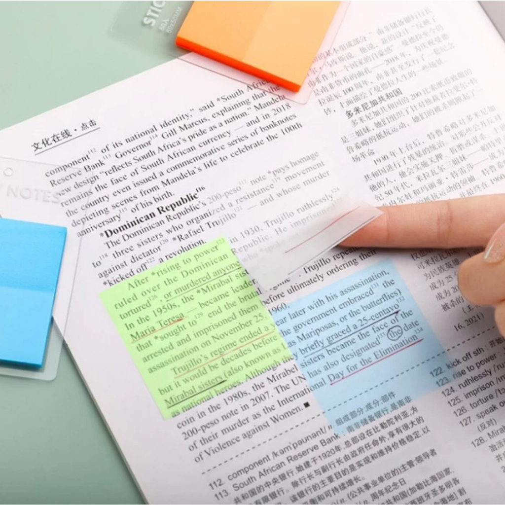 Sticky Notes Transparant memo bening index sticky note transparant STK8