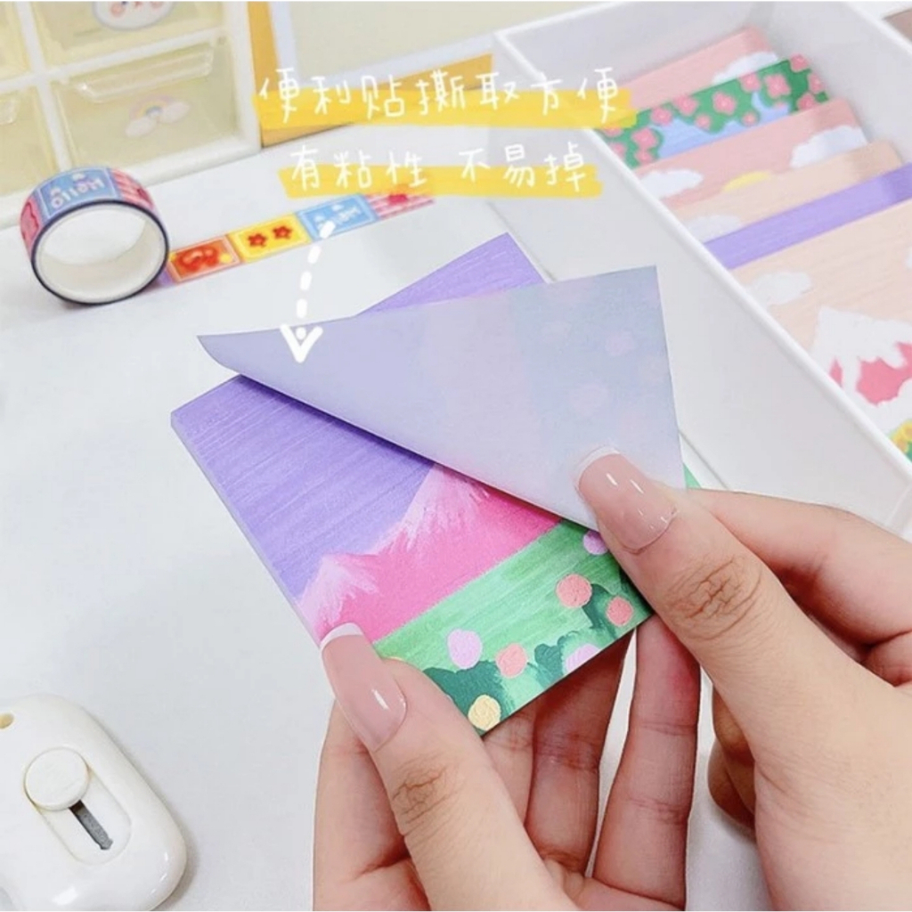 Sticky Notes Motif Sticky Note Memo pad Notepad Stationery NP1