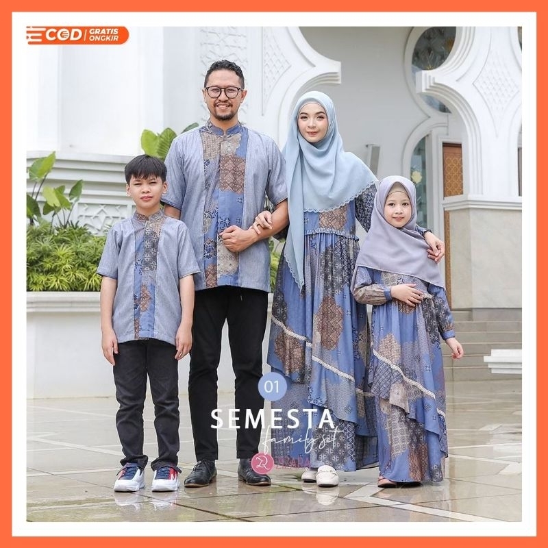 Semesta Family Set Kode 01 by Zizara Sarimbit Lebaran 2023