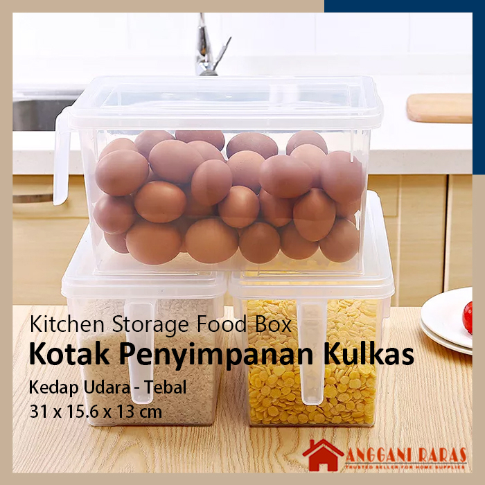 Kontainer Box Kotak Plastik Makanan Tempat Penyimpan Makanan di Kulkas Kitchen Storage Box
