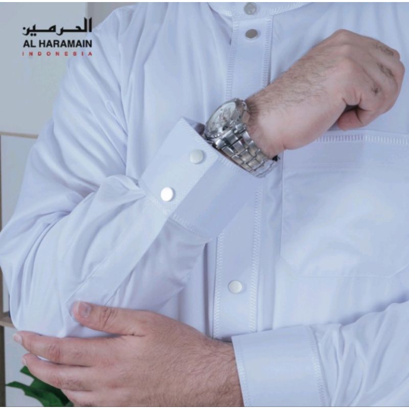 Jubah/Gamis AL Haramain Pria Bordir Premium Remaja Manset (17)