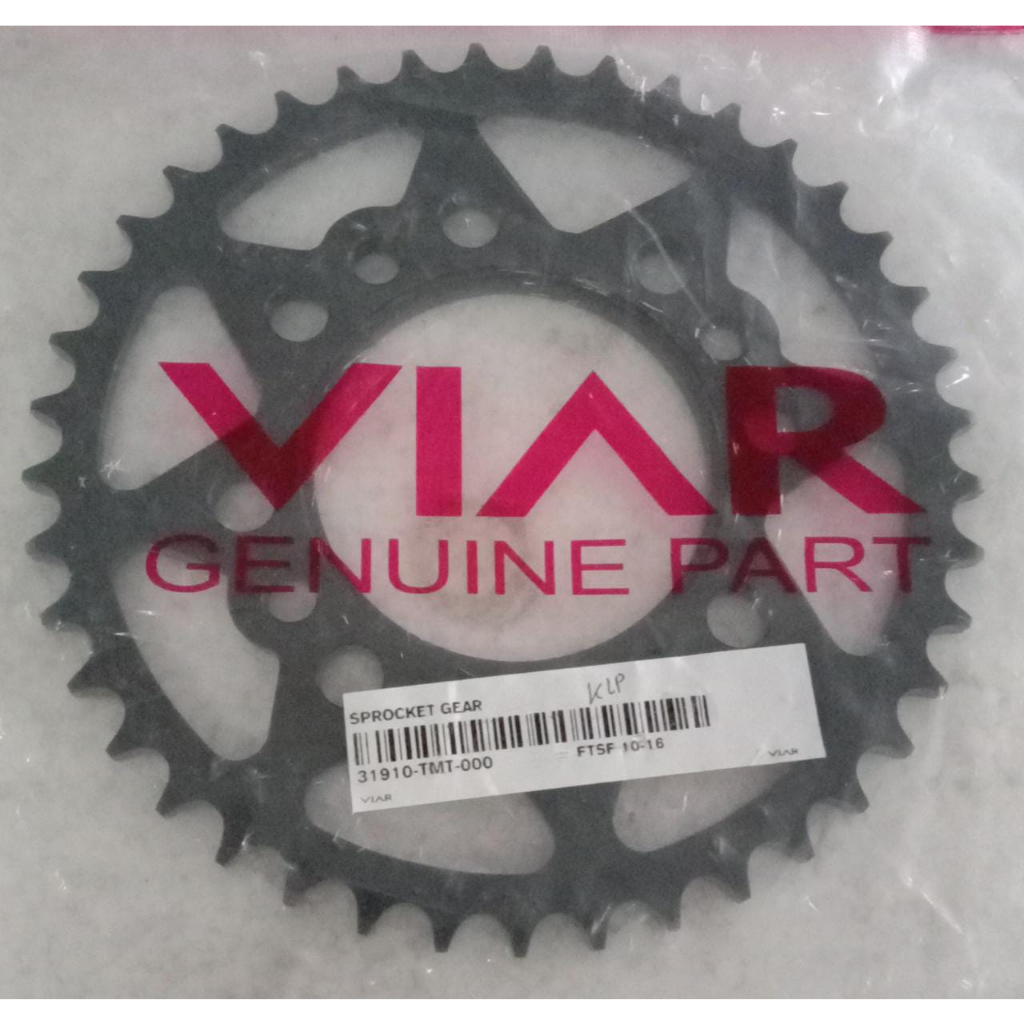 GEAR BELAKANG MOTOR CROSS X 150CC 41T / GIGI BELAKANG VIAR CROSS X 150CC / SPAREPART MOTOR TRAIL /