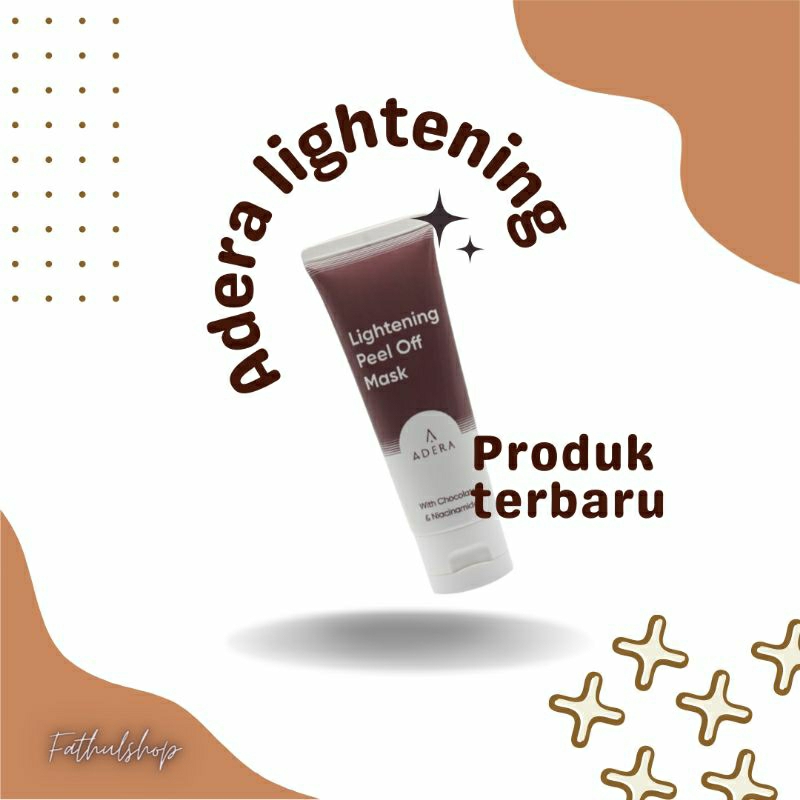 ADERA|ADEVAA LIGHTENING PEEL OFF MASK CHOCOLATE  WITH &  NIACINAMIDE