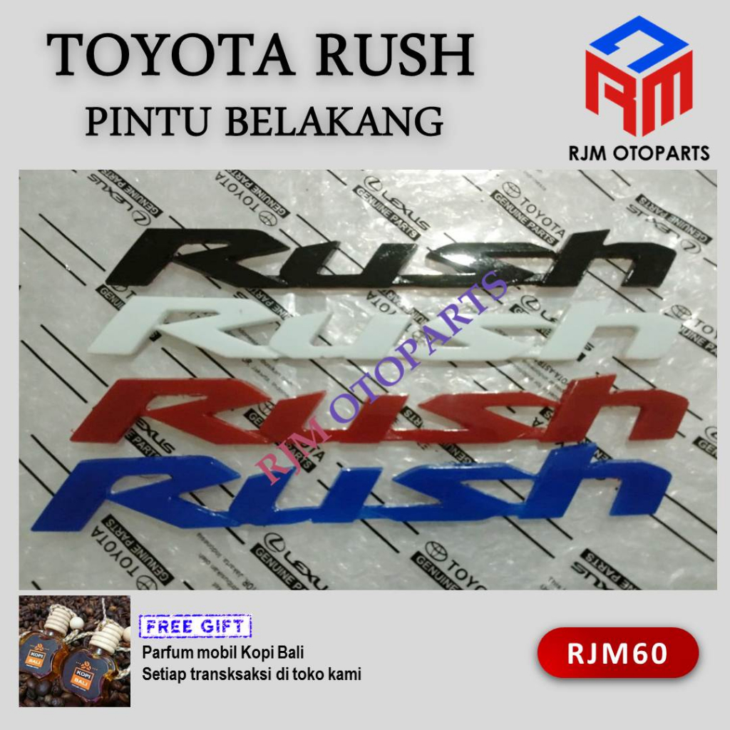 Emblem Mobil Logo Toyota Rush RJM60