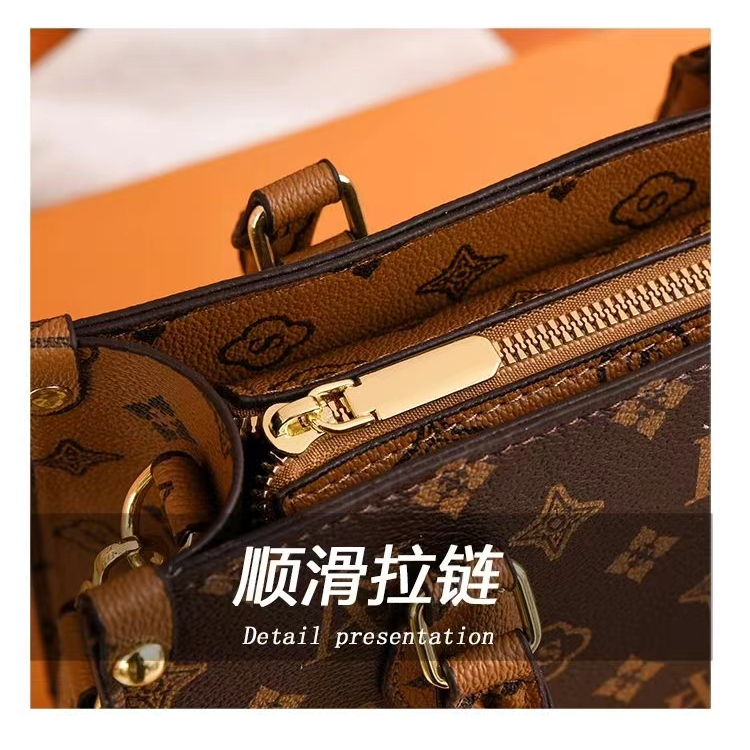 BJ60740 - BROWN/COFFEE/WHITE - TAS HANDBAG SLEMPANG WANITA FASHION KOREA CHINA IMPORT MODIS ELEGAN TERMURAH TERLARIS TERBARU BAGSTORE JAKARTA TAS BATAM ZC0740