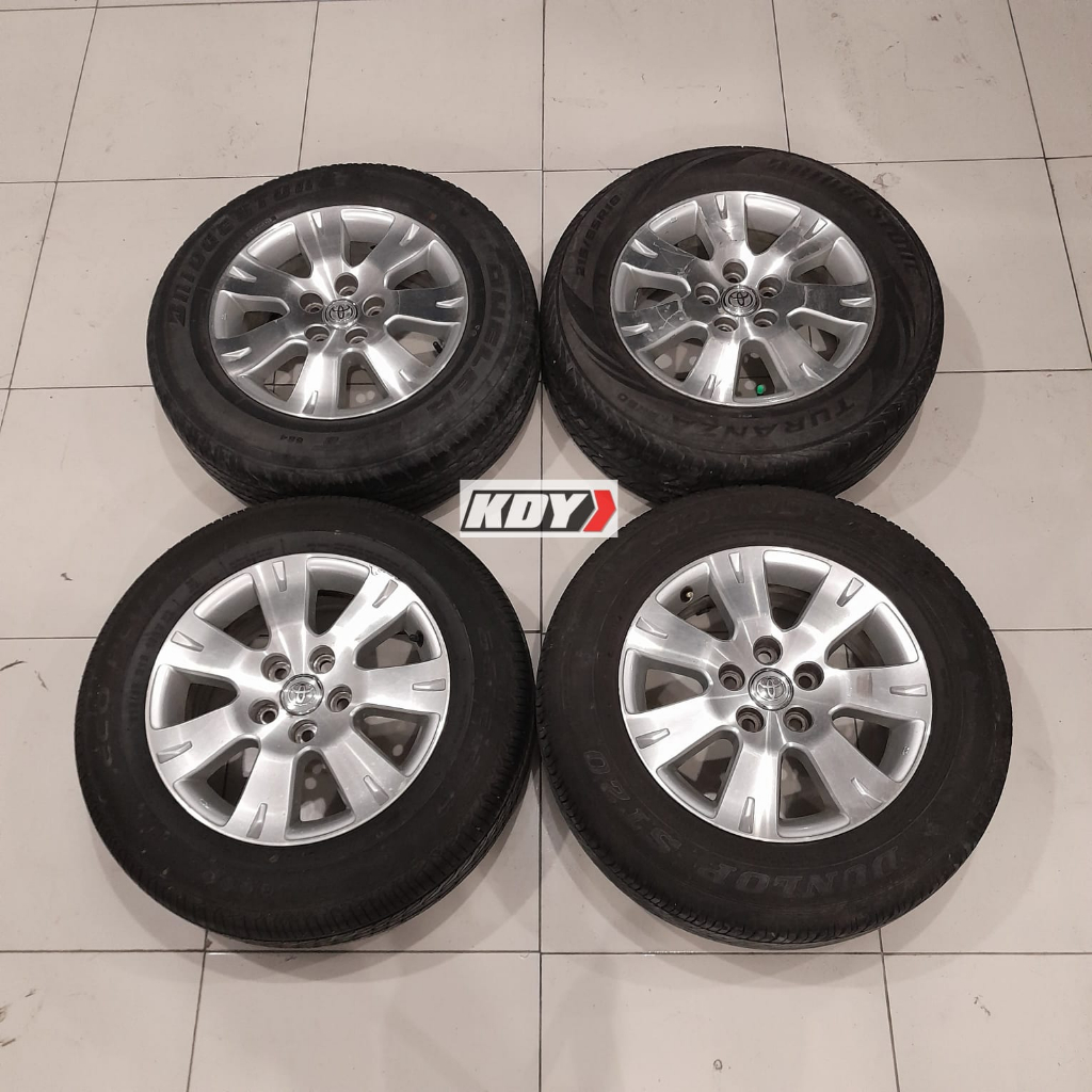 Pelek Seken Original Copotan Mobil Alphard Ring 16 + Ban Bekas