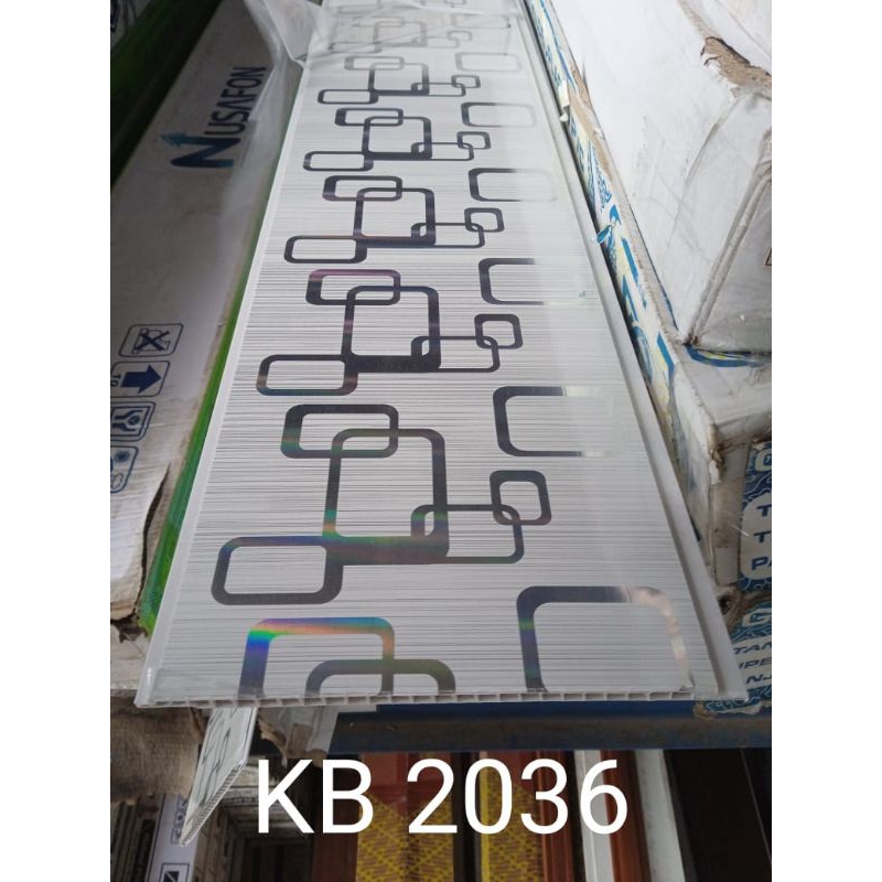 Plafon PVC Merk Golden KB 2036 Atap Rumah Murah Banyak Motif Corak Modern Minimalis