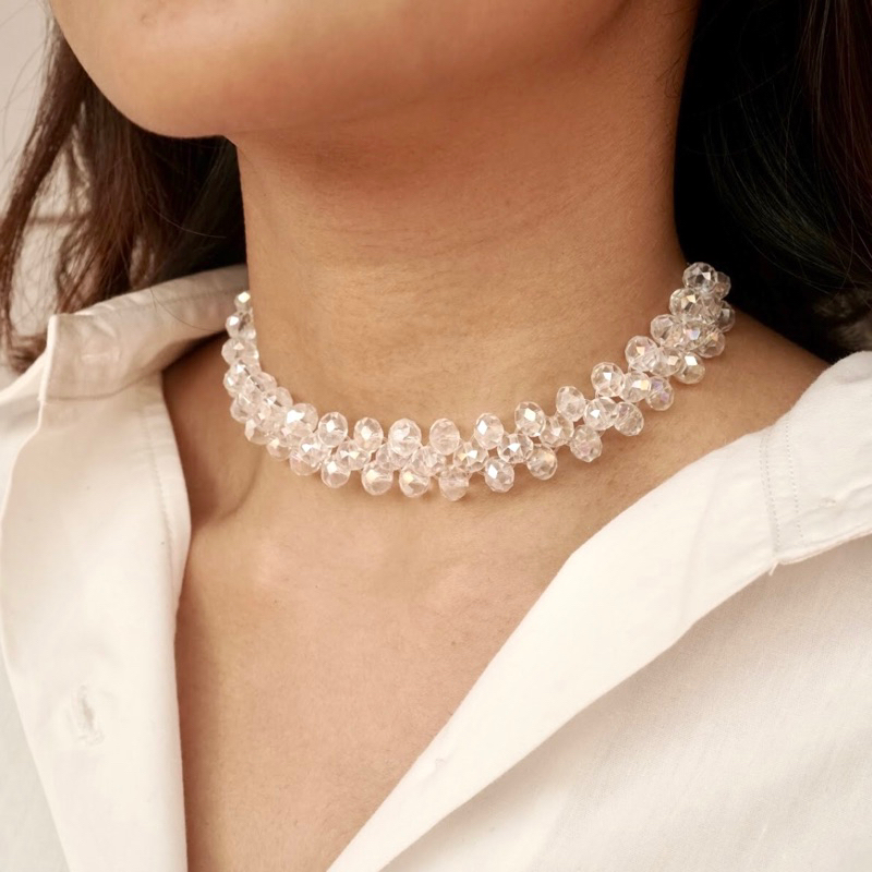 Crystal necklace / choker - kalung kristal